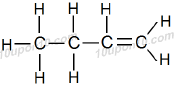 structural formula of butene