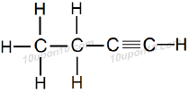 structural formula of butyne