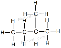 structural formula of isopentane