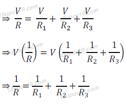 2-expression for resistors in parallel