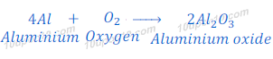 reaction of aluminium with oxygen