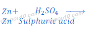 reaction of zinc with sulphuric acid