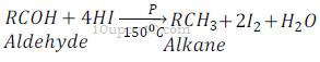 Organic Chemistry  alkane preparation 1 of alkane from aldehyde