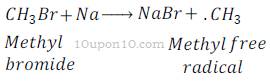 Organic Chemistry  alkane preparation 1 of methyl free radical from methyl bromide free radical mechanism