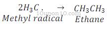 Organic Chemistry  alkane preparation 1 of ethane from methyl radical free radical mechanism