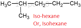 structural formula of iso hexane