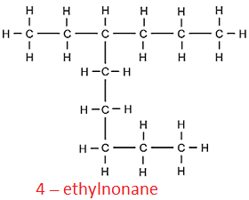 IUPAC nomenclature structure5 of 4-ethylnonane