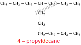 IUPAC nomenclature of 4-propyldecane