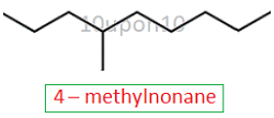 IUPAC nomenclature structural formula1 of 4-methylnonane