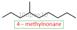 IUPAC nomenclature structural formula2 of 4-methylnonane