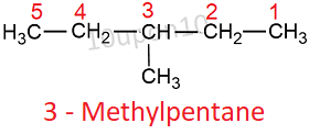 IUPAC nomenclature rule for alkanes example11