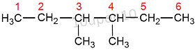 IUPAC nomenclature rule for alkanes example14