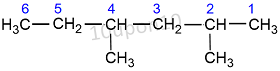 IUPAC nomenclature rule for alkanes example20