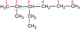 IUPAC nomenclature rule for alkanes example24