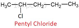 structural formula1 of pentyl chloride