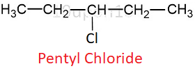 structural formula2 of pentyl chloride