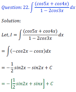 Integrals solution of ncert exemplar problems62