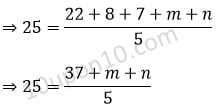 finding the missing numbers using given average q-7