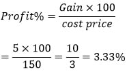 profit and loss general math calculation2 of proft %