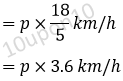 math time and distance meter per second to km per hour3