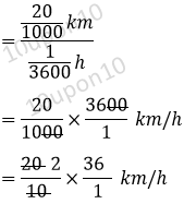 math time and distance meter per second to km per hour12